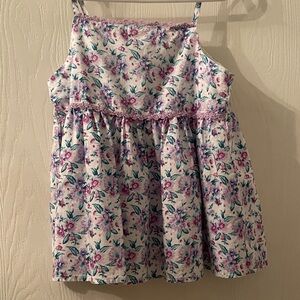 Janie and Jack Floral Camisole - Purple and Pink